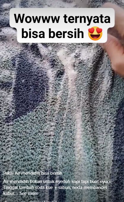 Tanpa capek digosok detergen, ini cara cuci keset dekil penuh debu agar kinclong pakai 2 bahan dapur