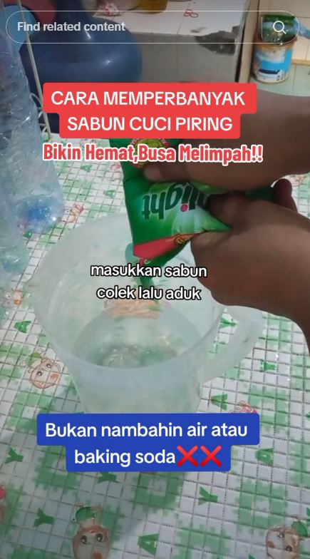 Tak perlu baking soda, ini trik memperbanyak sabun cuci piring agar hasilnya tetap kental dan berbusa