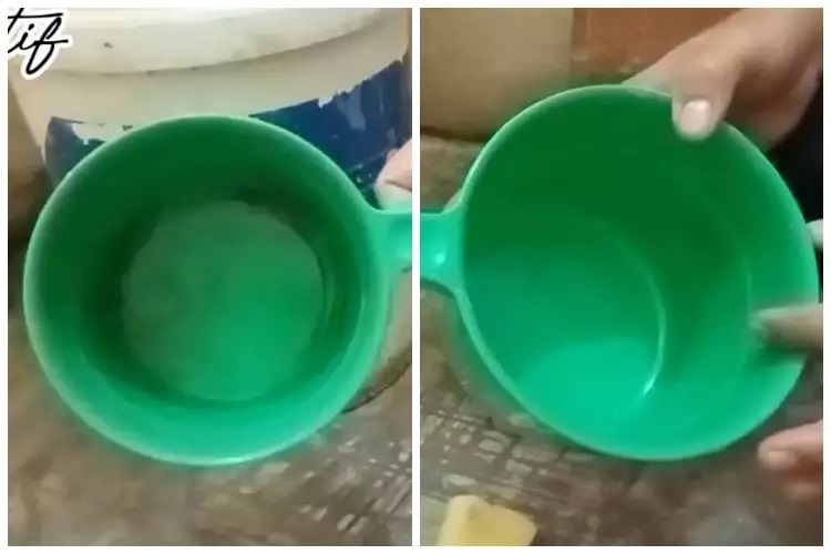 9 Cara membersihkan gayung lumutan dan berkerak, praktis pakai bahan di dapur
