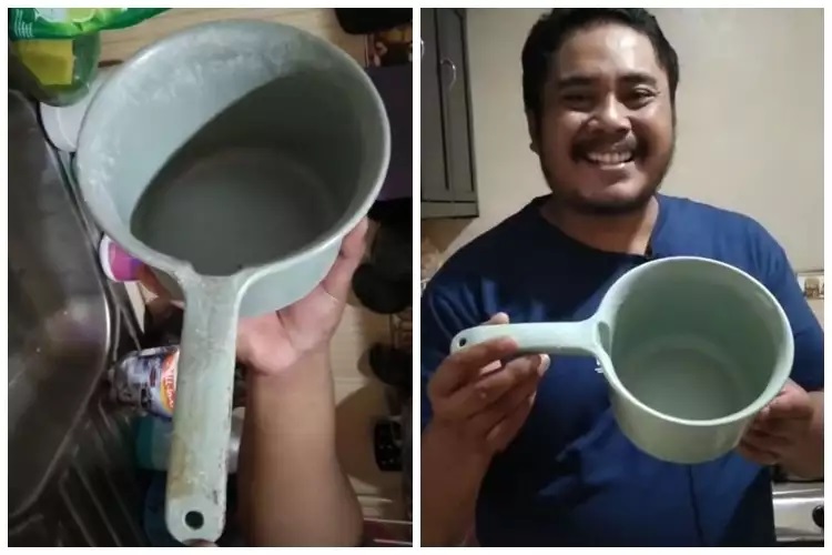 9 Cara membersihkan gayung lumutan dan berkerak, praktis pakai bahan di dapur
