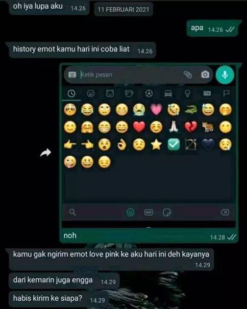 chat lucu serba salah di mata pacar Berbagai sumber