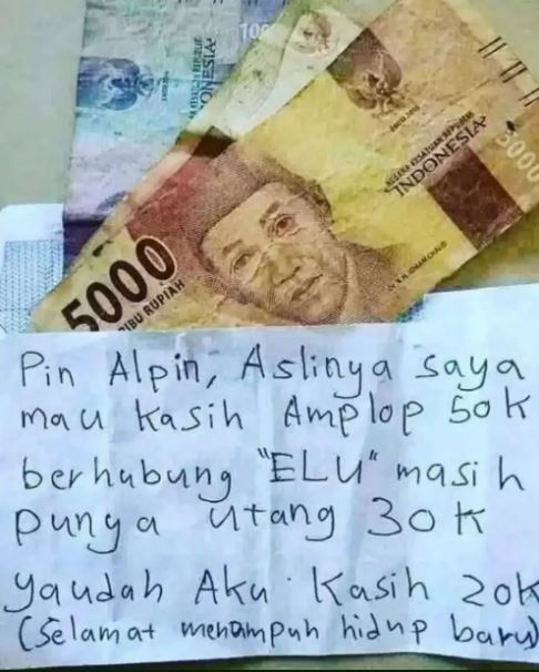 Potret kocak tulisan di amplop Berbagai sumber