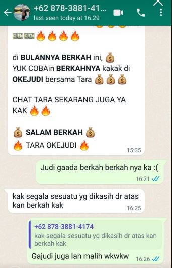 chat lucu dimodusin admin judi online Berbagai sumber