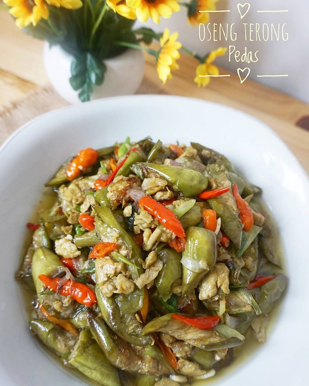 11 Resep terong hijau pedas, enak, sederhana, dan mudah dibuat