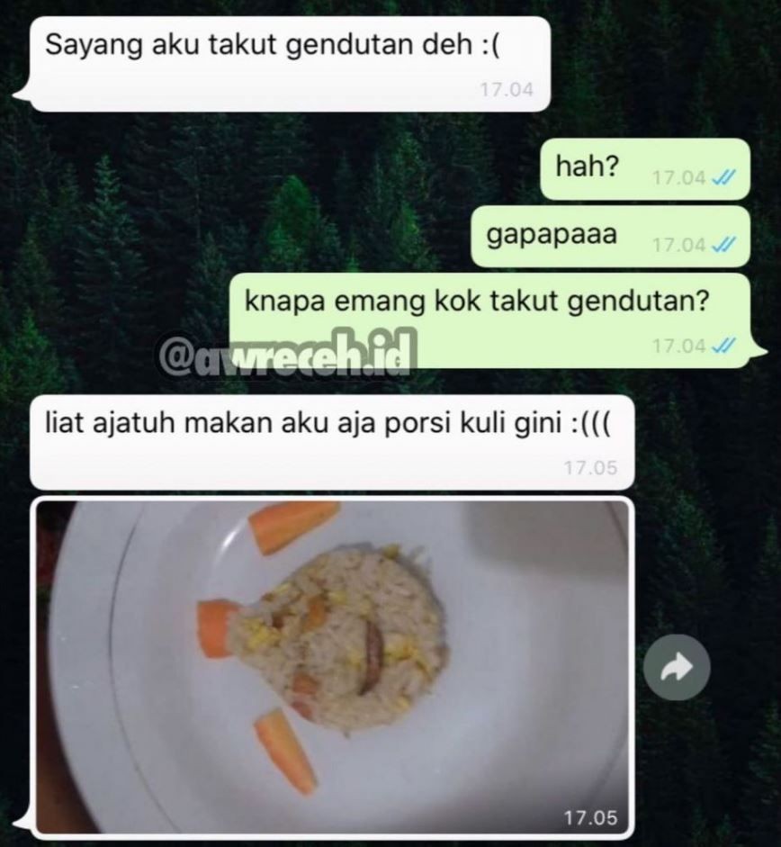 chat lucu nanya makan berbagai sumber