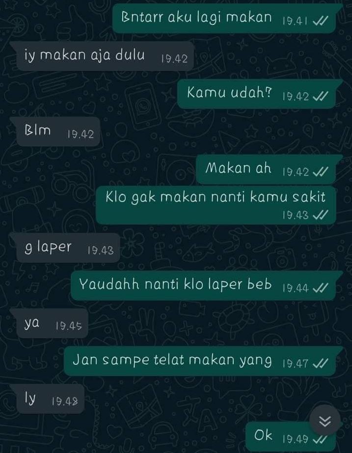 chat lucu nanya makan berbagai sumber