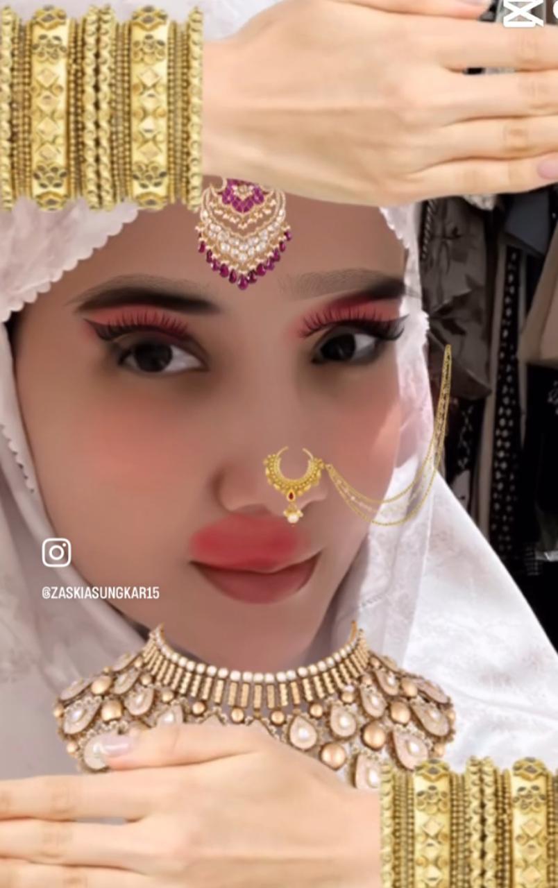 potret zaskia sungkar ikuti tren makeup asoka © instagram