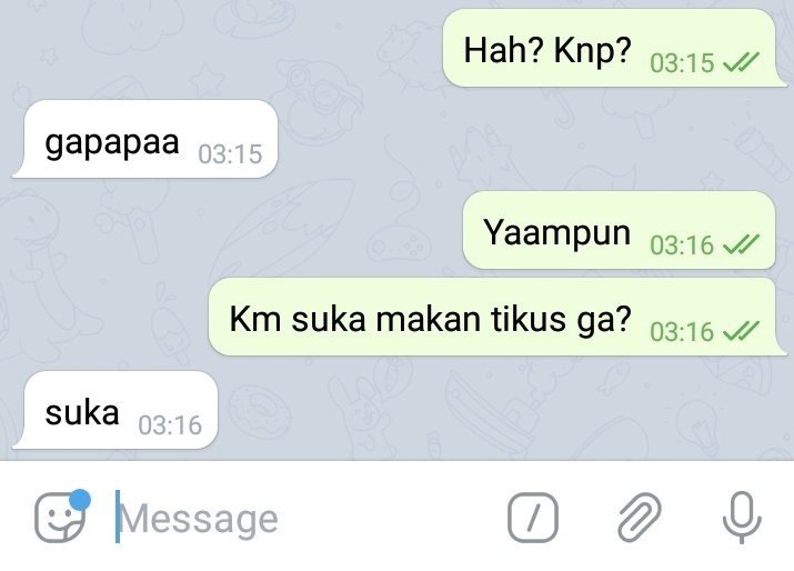 chat susahnya nyari topik berbagai sumber