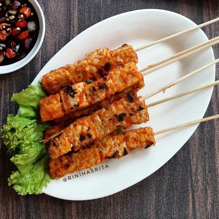 13 Resep sate tempe berbagai bumbu, lezat, ekonomis, dan gampang dibuat