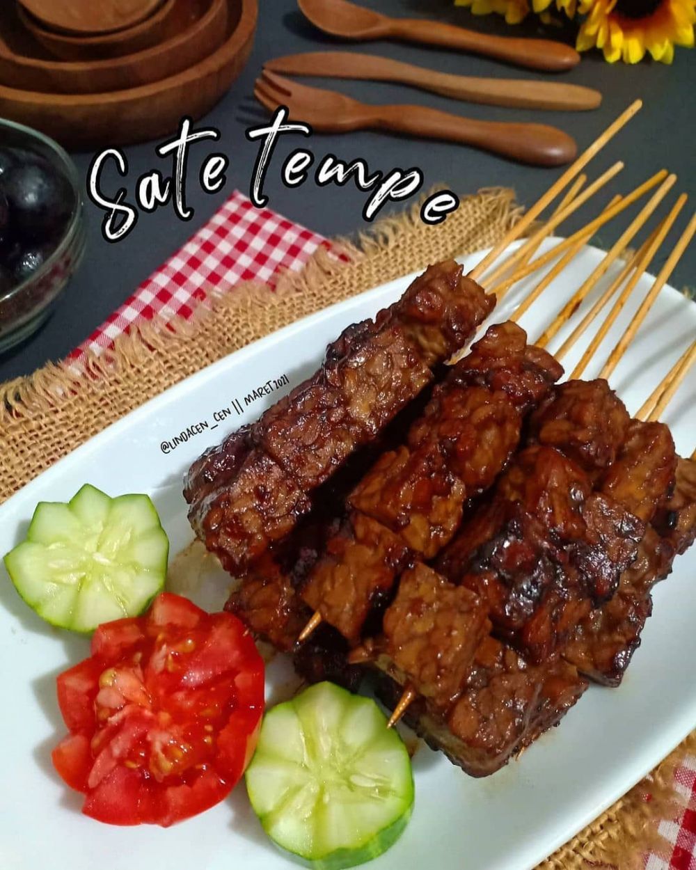 13 Resep sate tempe berbagai bumbu, lezat, ekonomis, dan gampang dibuat
