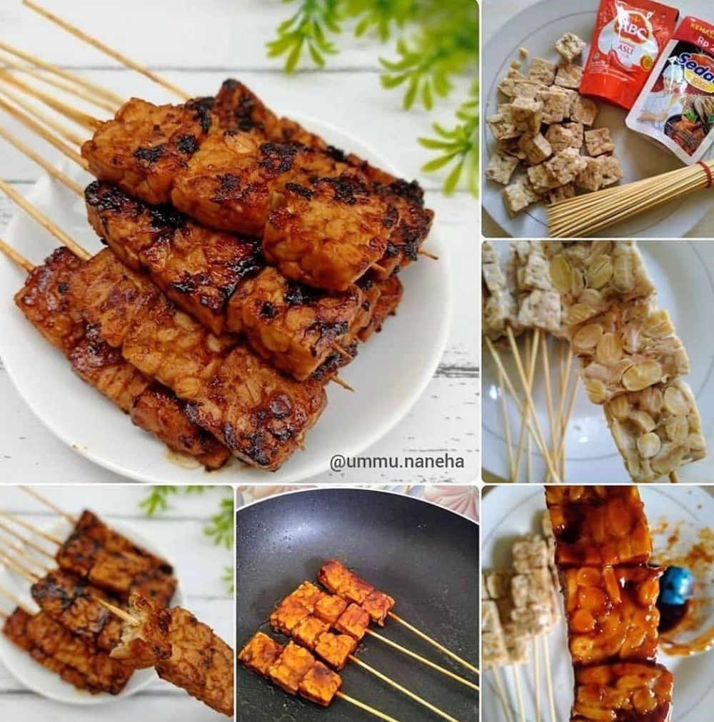 13 Resep sate tempe berbagai bumbu, lezat, ekonomis, dan gampang dibuat