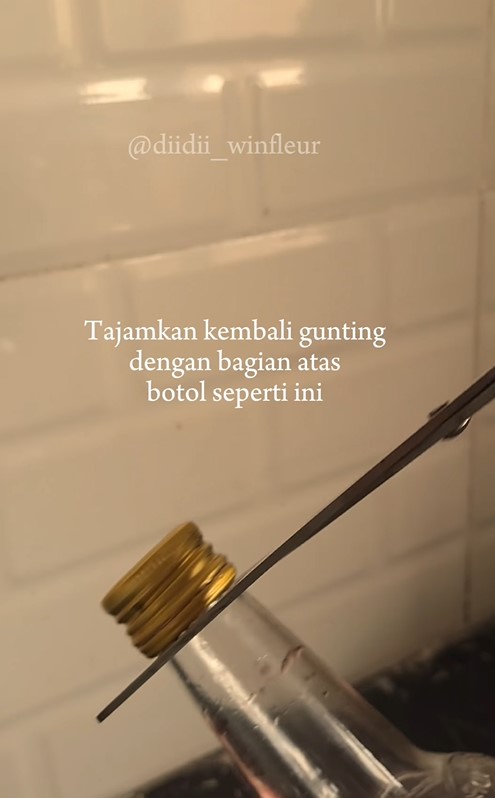Tanpa diamplas, begini trik praktis perbaiki gunting tumpul dan karatan agar cepat tajam