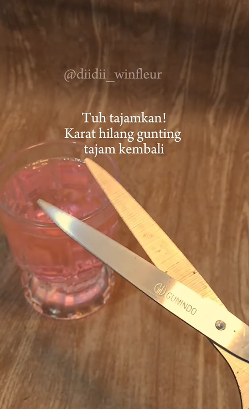 Tanpa diamplas, begini trik praktis perbaiki gunting tumpul dan karatan agar cepat tajam