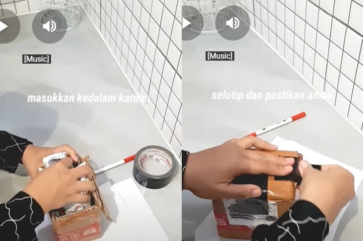 Bukan pakai plastik, begini trik ampuh ibu-ibu buang pecahan gelas kaca ke tong sampah