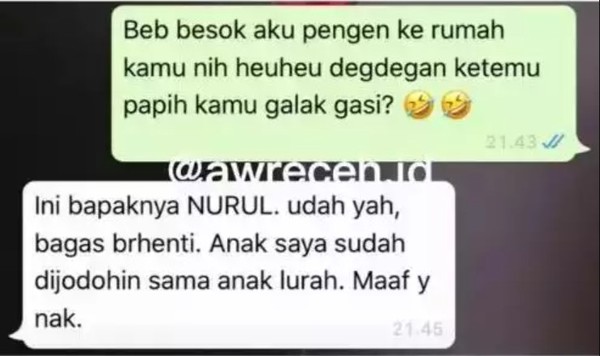 chat kocak minta restu camer berbagai sumber