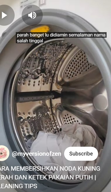 Tak perlu disikat, ini trik hilangkan noda kuning di kerah baju putih pakai tambahan 2 bahan dapur