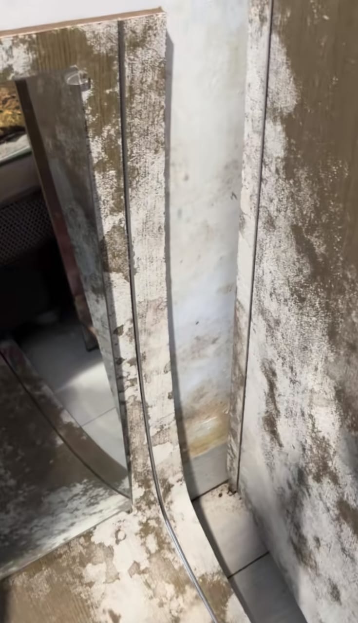 lemari kos kena jamur © TikTok lemari kos kena jamur © TikTok