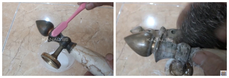 Pakai 3 bahan dapur, ini cara bersihkan gagang pintu berbahan kuningan dekil kusam agar kinclong lagi