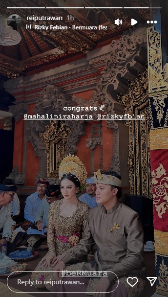 Momen Mahalini gelar prosesi Mepamit © Instagram Momen Mahalini gelar prosesi Mepamit © Instagram