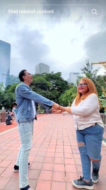 momen bucin Eva Manurung dengan Egi Fazri © berbagai sumber