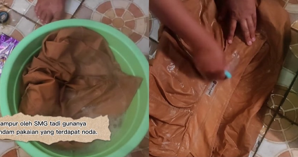 Tak diberi baking soda, trik pria usir noda bintik hitam di kerah baju ini cukup tambah 2 bahan dapur