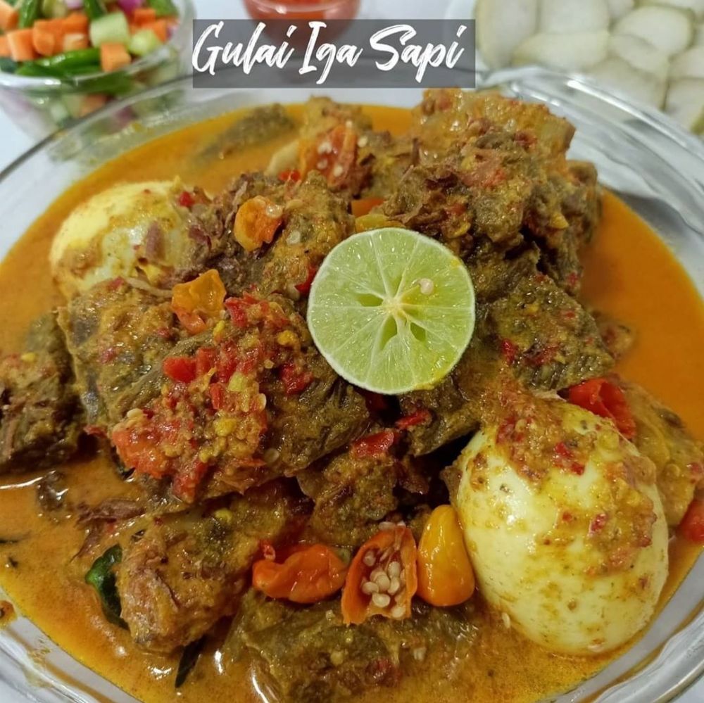 11 Resep olahan iga sapi kuah santan, sedap, empuk, dan menggugah selera