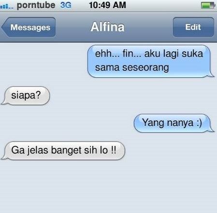 chat lucu gebetan nggak peka saat digombalin Berbagai sumber