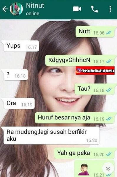 chat lucu gebetan nggak peka saat digombalin Berbagai sumber