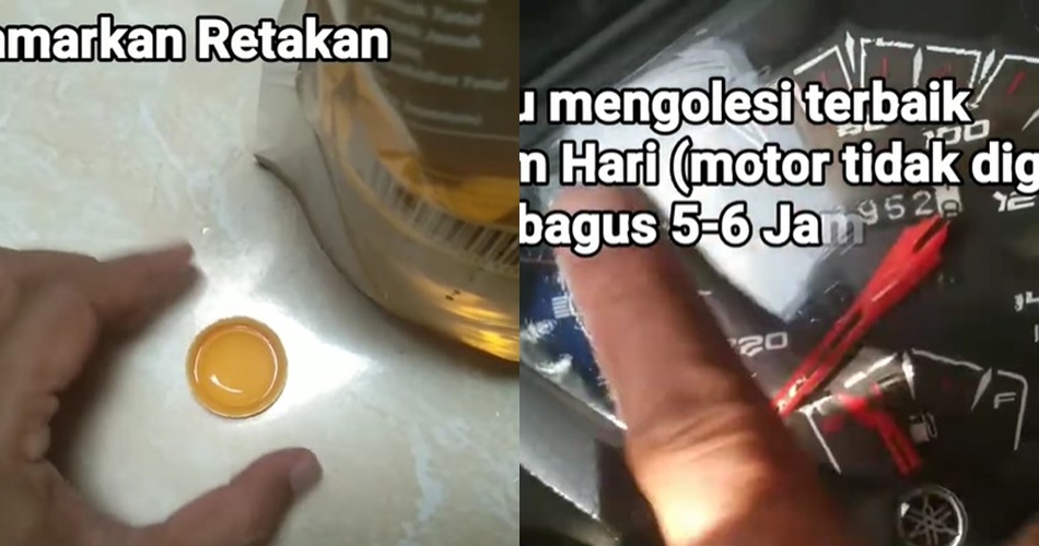 Bukan diolesi sampo, ini trik hilangkan noda retak di kaca speedometer motor cuma pakai 1 bahan dapur