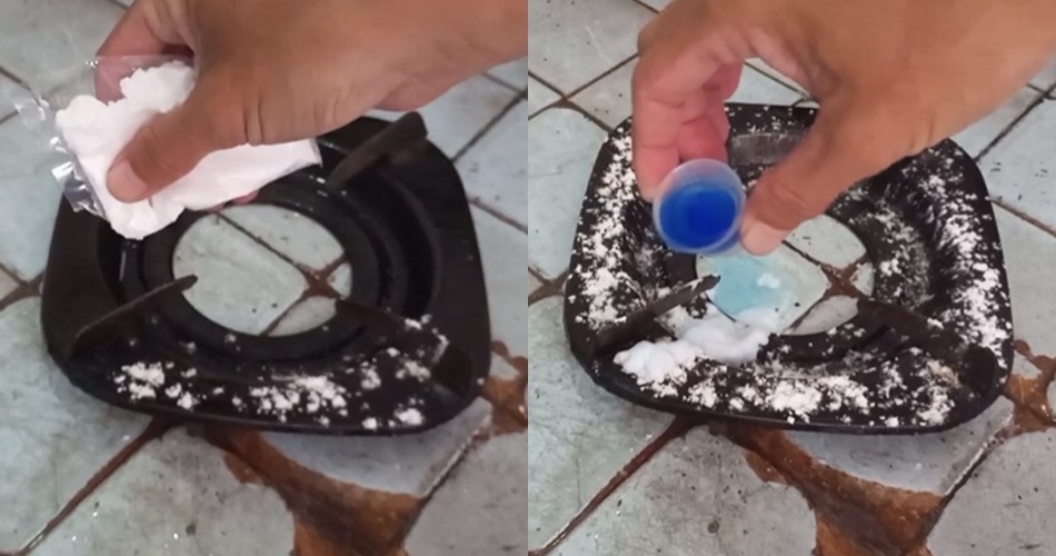 Tak direndam air panas, trik bapak-bapak bersihkan kerak tungku kompor ini cuma ditambah 2 bahan dapur