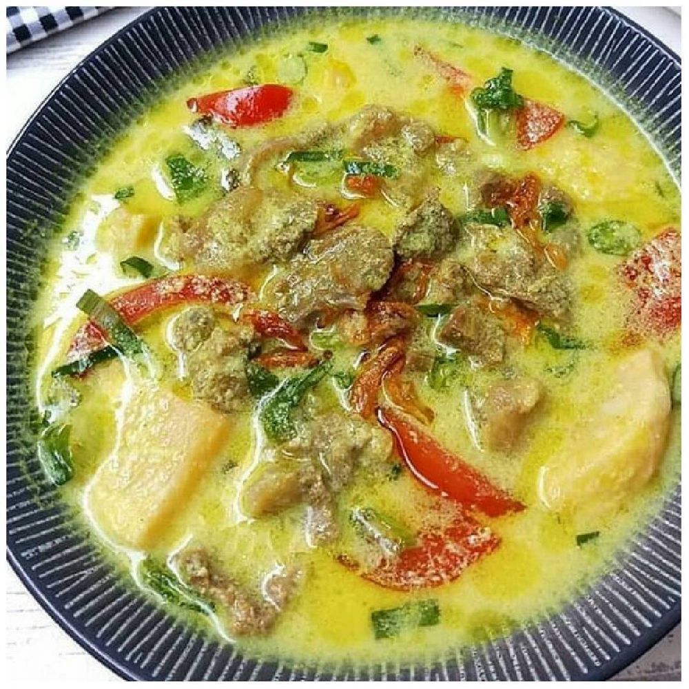 11 Resep olahan daging sapi kuah santan, gurih, lezat, dan menggugah selera