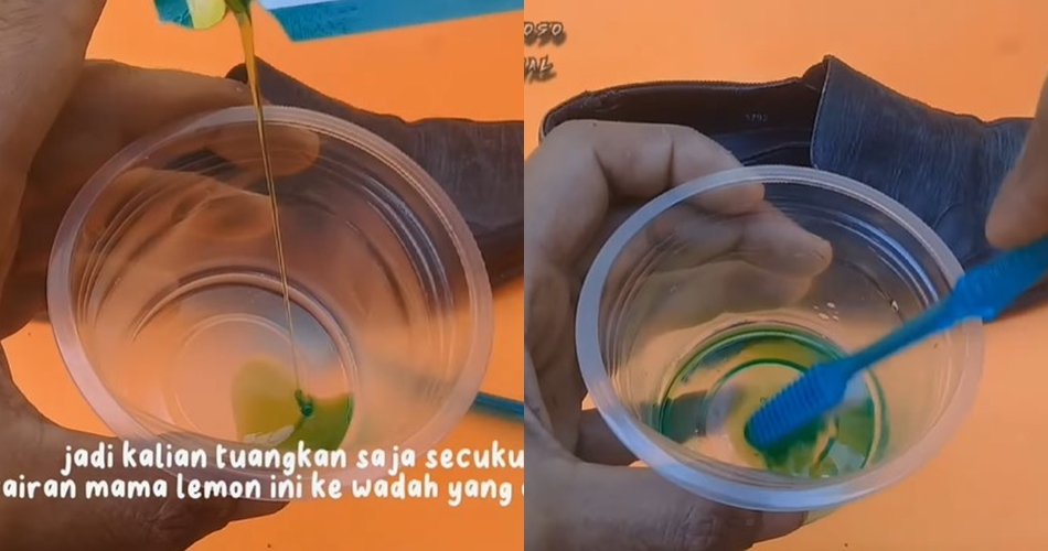 Tanpa semir khusus, ini cara bikin sepatu buluk mengilap seperti baru ditambah 1 bahan dapur