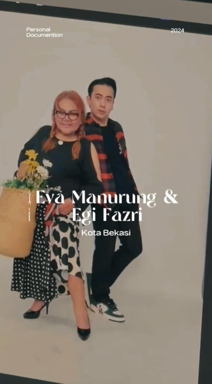 pemotretan Eva Manurung dan Egi © TikTok
