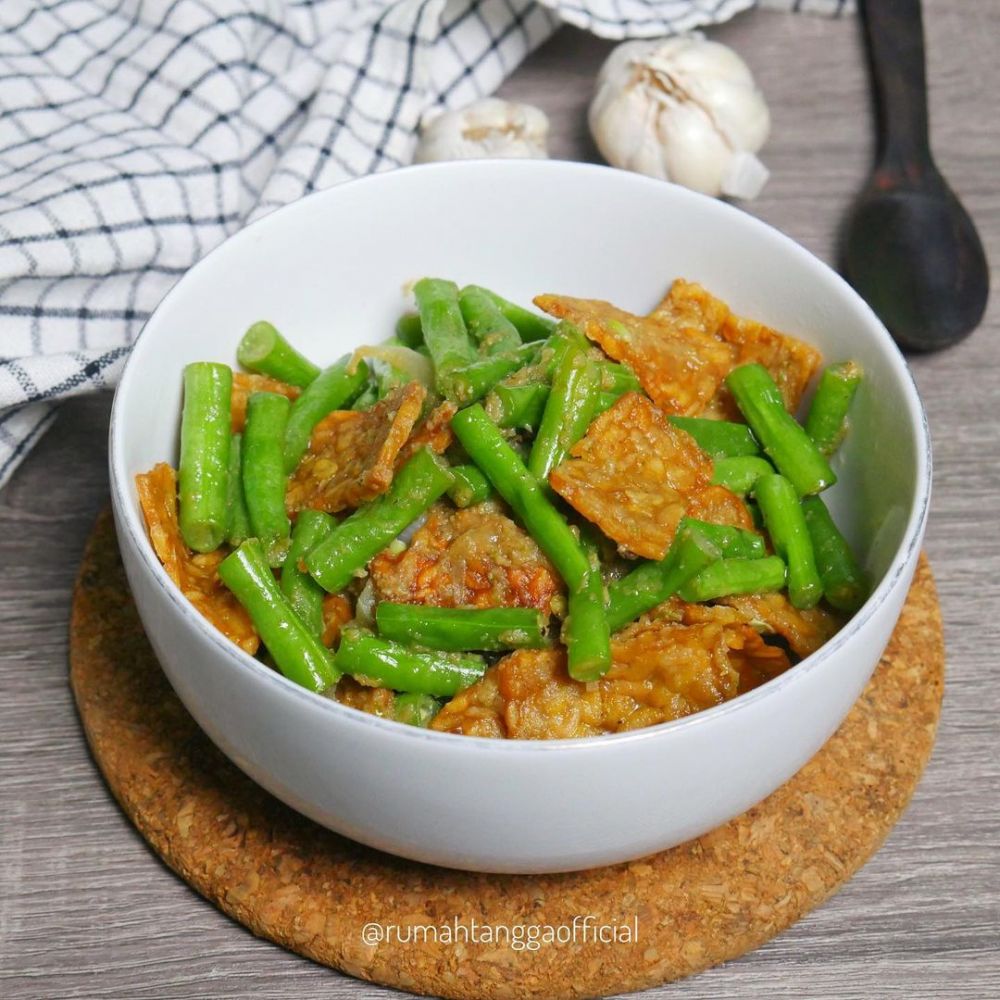 13 Resep tumis buncis tempe sederhana ala rumahan, nikmat, sehat, dan bikin nagih