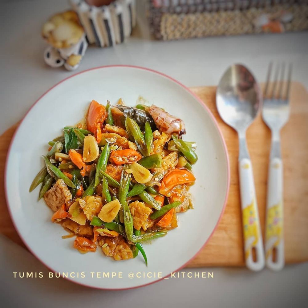 13 Resep tumis buncis tempe sederhana ala rumahan, nikmat, sehat, dan bikin nagih