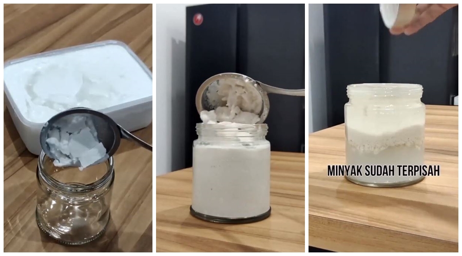 Tanpa proses pemanasan, trik mudah bikin minyak kelapa alami ini lebih hemat gas dan antigagal