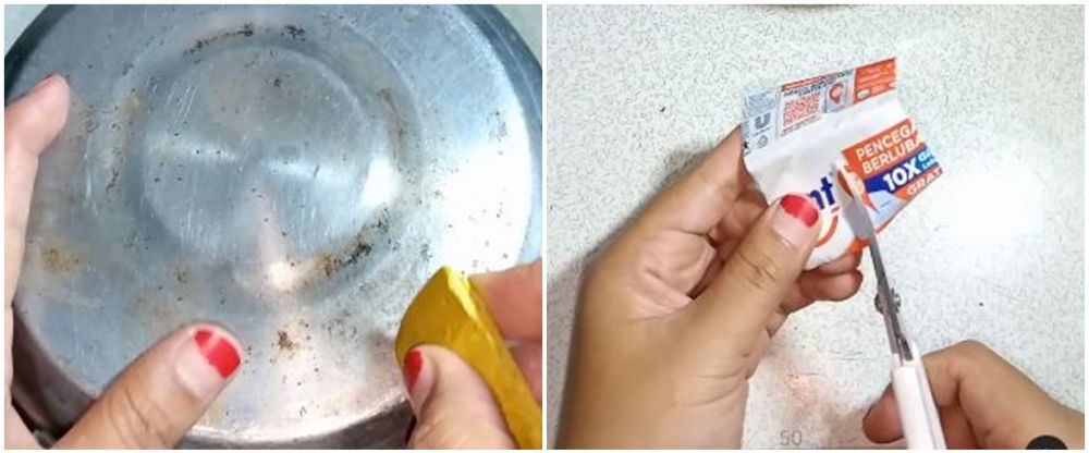Tanpa selotip aluminium foil, ini cara menambal panci bocor cuma andalkan 1 sampah dapur