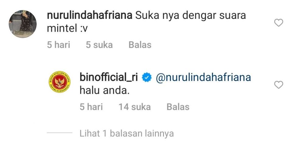 Jawaban kocak admin Instagram BIN Berbagai sumber Jawaban kocak admin Instagram BIN Berbagai sumber