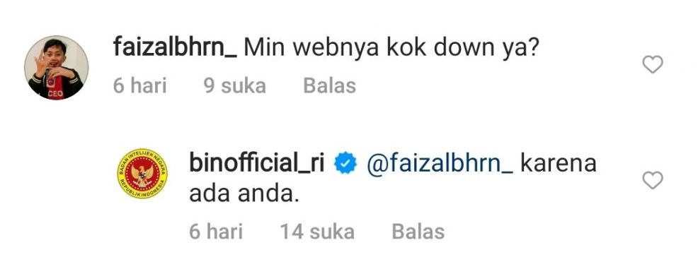 Jawaban kocak admin Instagram BIN Berbagai sumber Jawaban kocak admin Instagram BIN Berbagai sumber