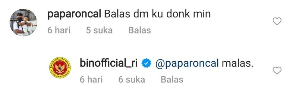 Jawaban kocak admin Instagram BIN Berbagai sumber Jawaban kocak admin Instagram BIN Berbagai sumber
