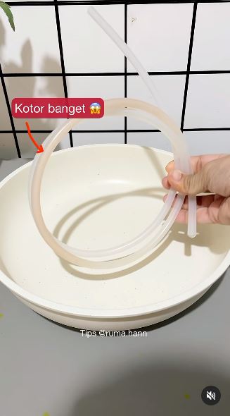 Bukan buah lemon, ini cara membersihkan selang pompa galon agar bersih maksimal andalkan 2 bahan dapur