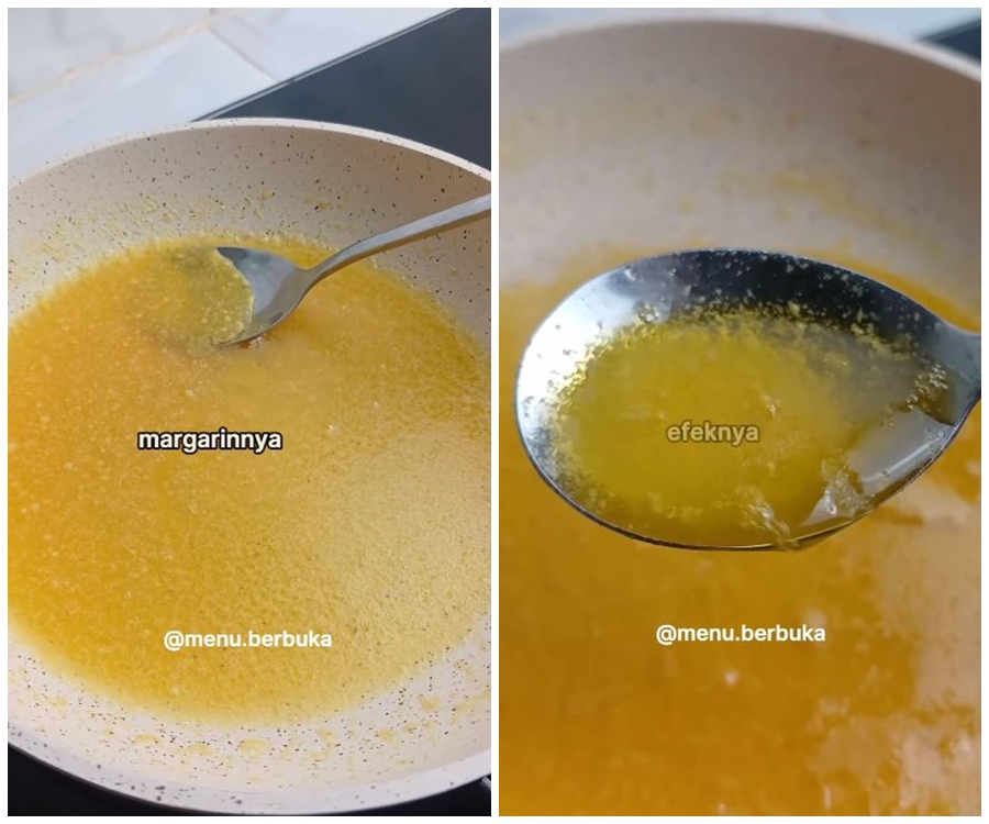 Jadi penyebab kue terasa seret, emak-emak ini punya trik lelehkan margarin agar tak mudah pecah