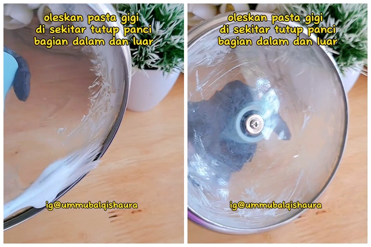 Bukan digosok sabun cuci piring, ini trik hilangkan jamur di tutup panci kaca pakai 2 bahan sederhana