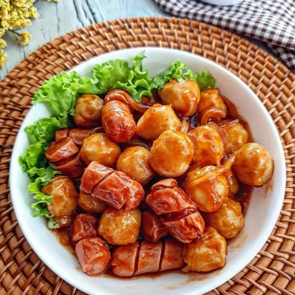 13 Resep olahan sosis dan bakso aneka bumbu, praktis dibuat dan cocok buat lauk makan