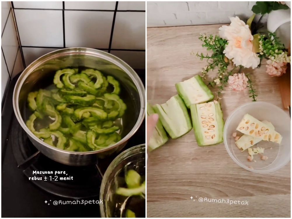 Bukan diremas garam, begini trik ampuh menghilangkan pahit pada pare cuma pakai 3 bahan dapur