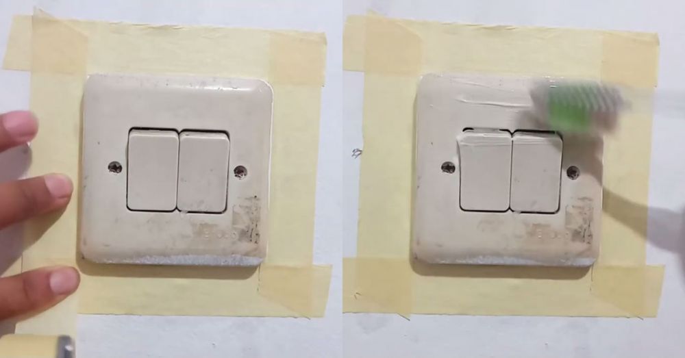 Tak dicuci air, trik bapak-bapak basmi kerak di sakelar stop kontak jadi kinclong pakai 1 bahan dapur