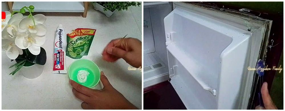 Tak perlu pakai baking soda, cara bersihkan karet kulkas berjamur hitam ini bikin magnetnya rapat lagi