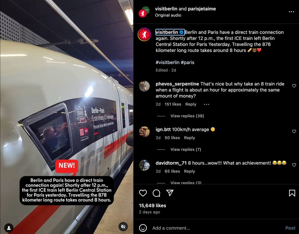 Kereta cepat Berlin-Paris © 2024 Instagram Kereta cepat Berlin-Paris © 2024 Instagram