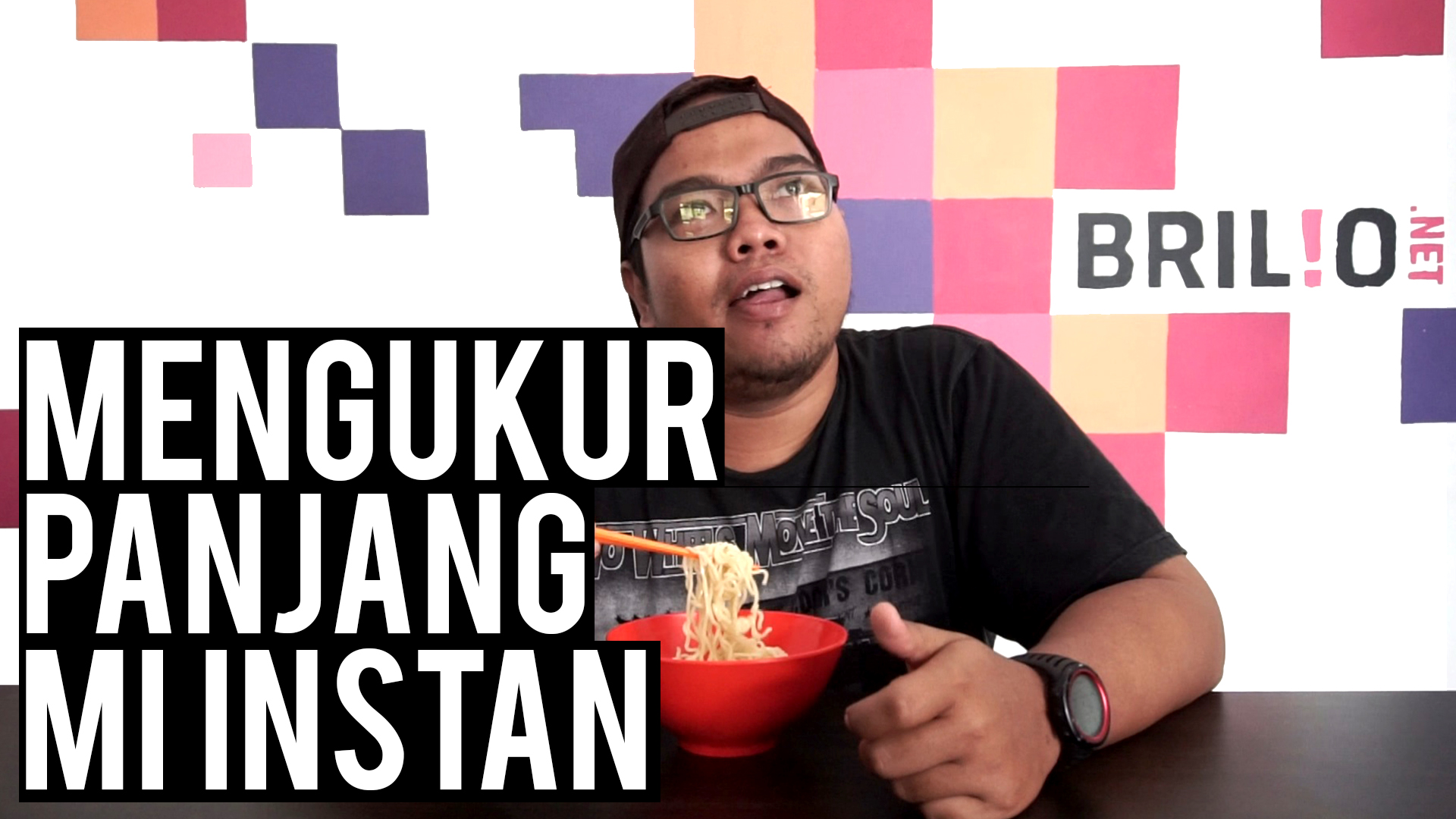 Mengukur Panjang Mi Instan