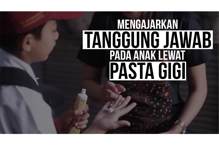 Hanya dengan Odol,  ibu ini ajarkan tanggung jawab ke anaknya